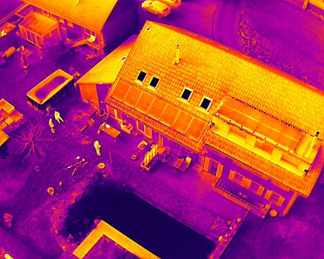 Analyse aérienne d'une installation photovoltaïque
